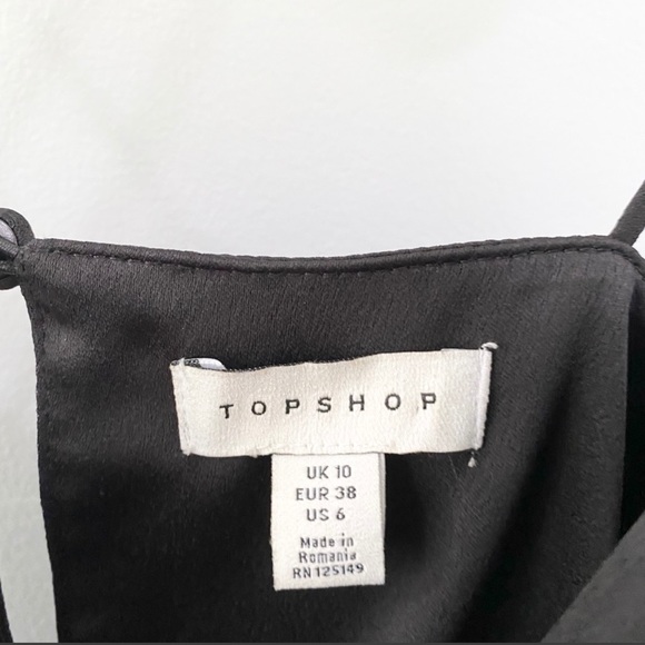 Topshop Scallop Detail Spaghetti Strap Romper Size 6 - Picture 6 of 8